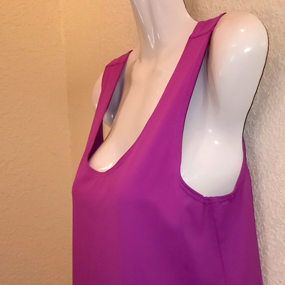 Chico's Violet Microfiber Basic Tank Top - Picture 3 of 11